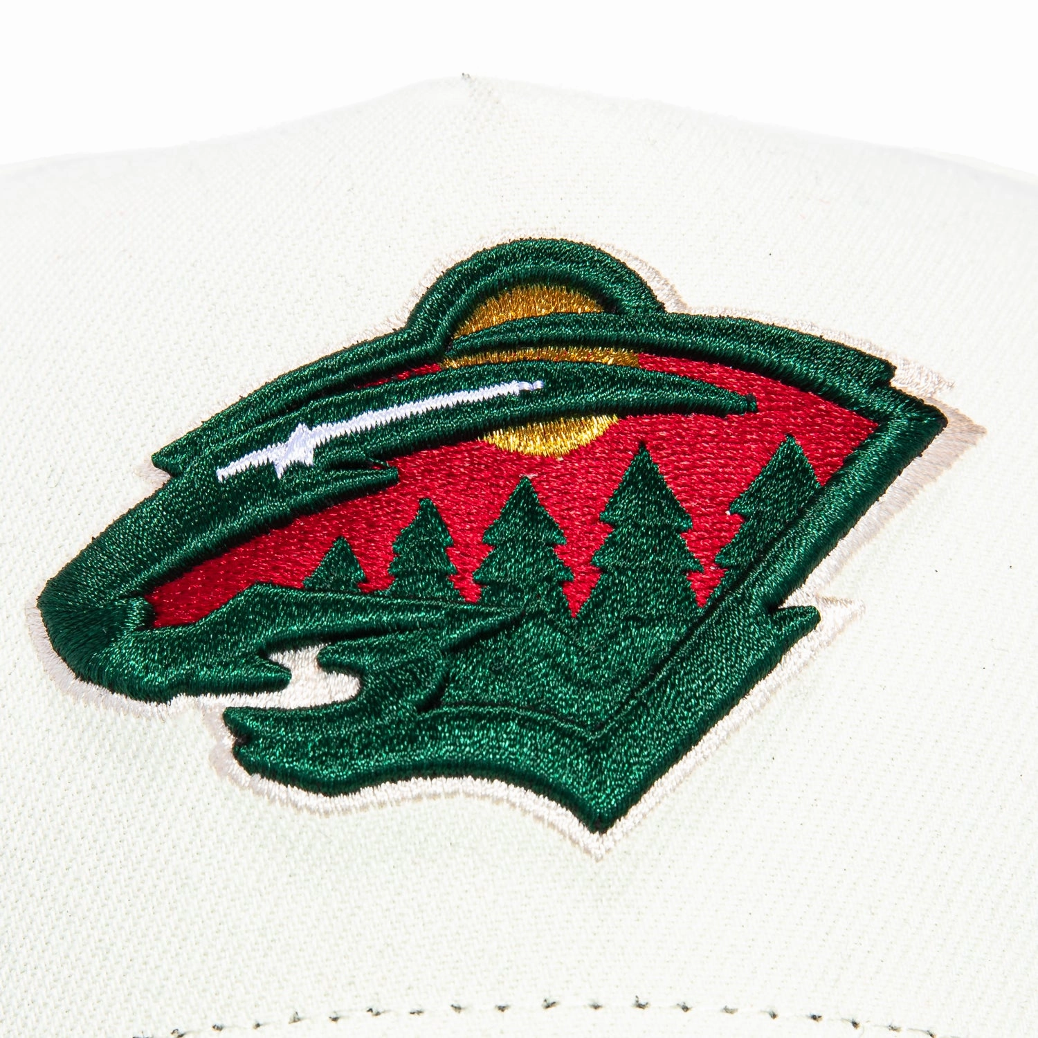 New Era 9Forty A-Frame White Dome Minnesota Wild Snapback Hat - White, Green