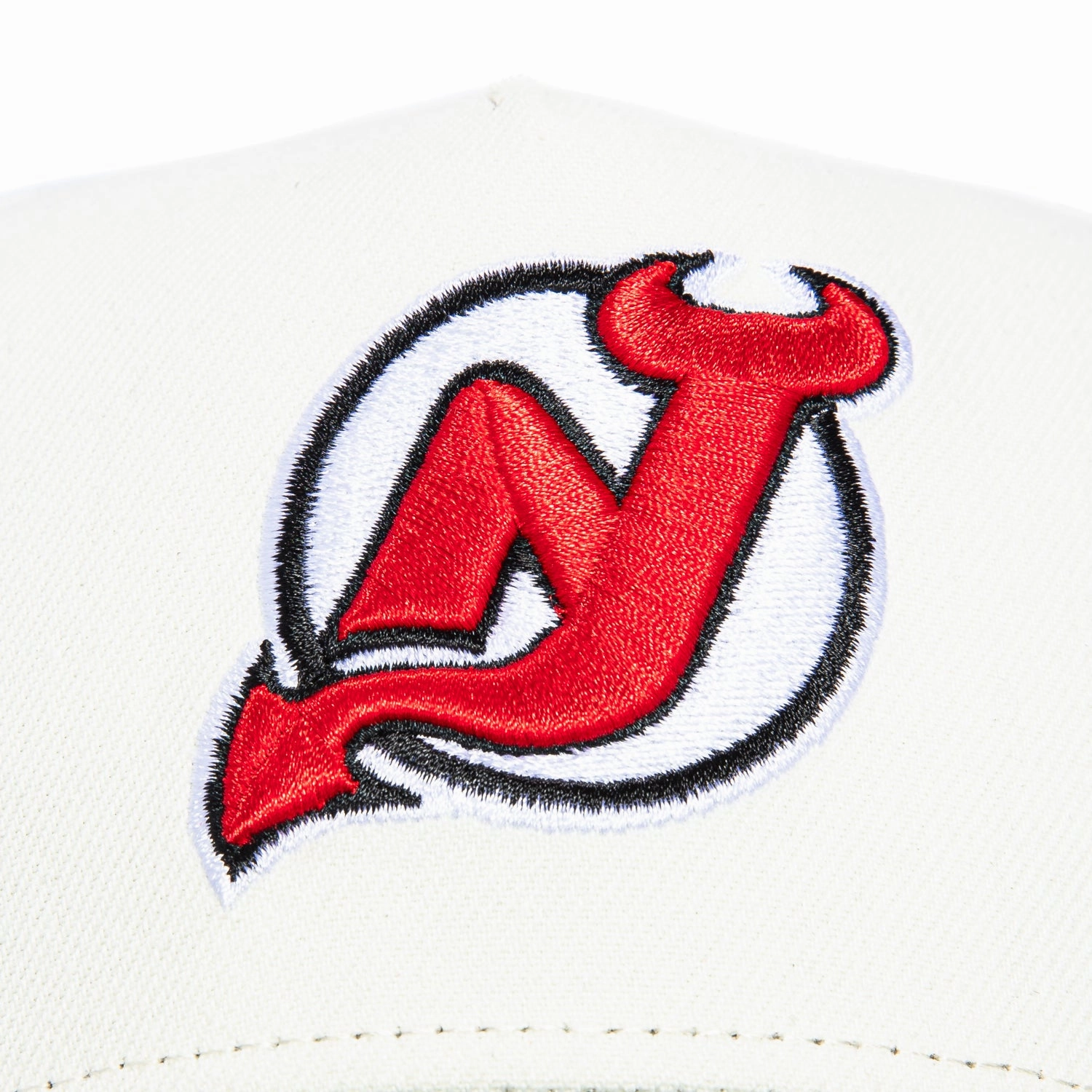 New Era 9Forty A-Frame White Dome New Jersey Devils Snapback Hat - White, Black