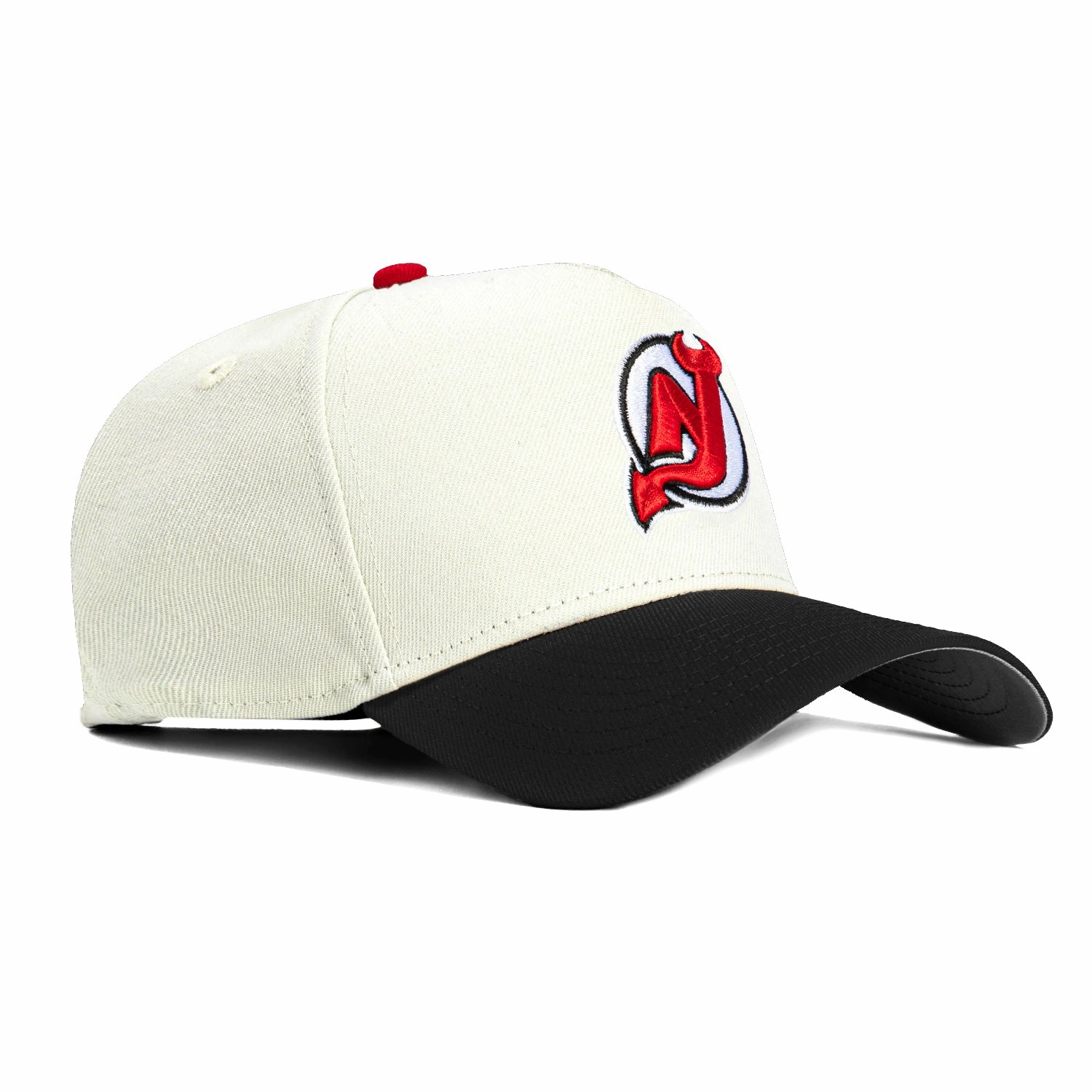 New Era 9Forty A-Frame White Dome New Jersey Devils Snapback Hat - White, Black