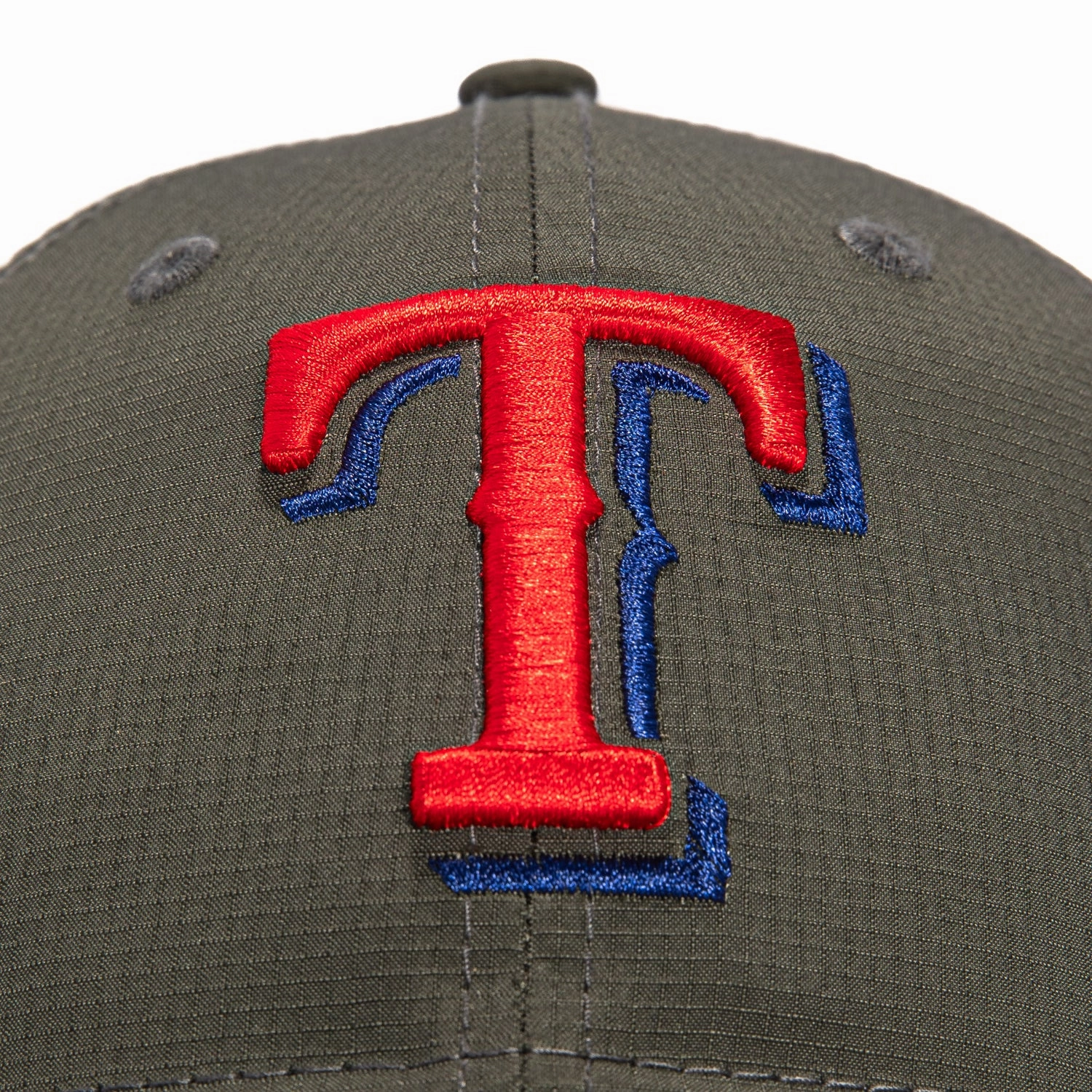 New Era 9twenty Stretch-Snap Ripstop Texas Rangers Adjustable Hat - Graphite