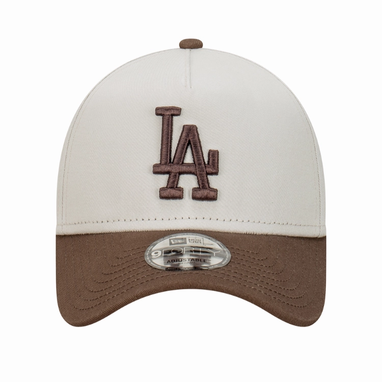 New Era Los Angeles Dodgers 9FORTY A Frame - Vintage Stone/Walnut