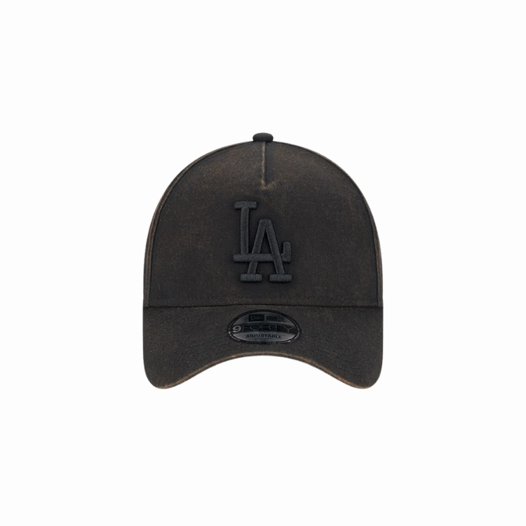 New Era Los Angeles Dodgers 9FORTY A Frame Snow Wash - Black
