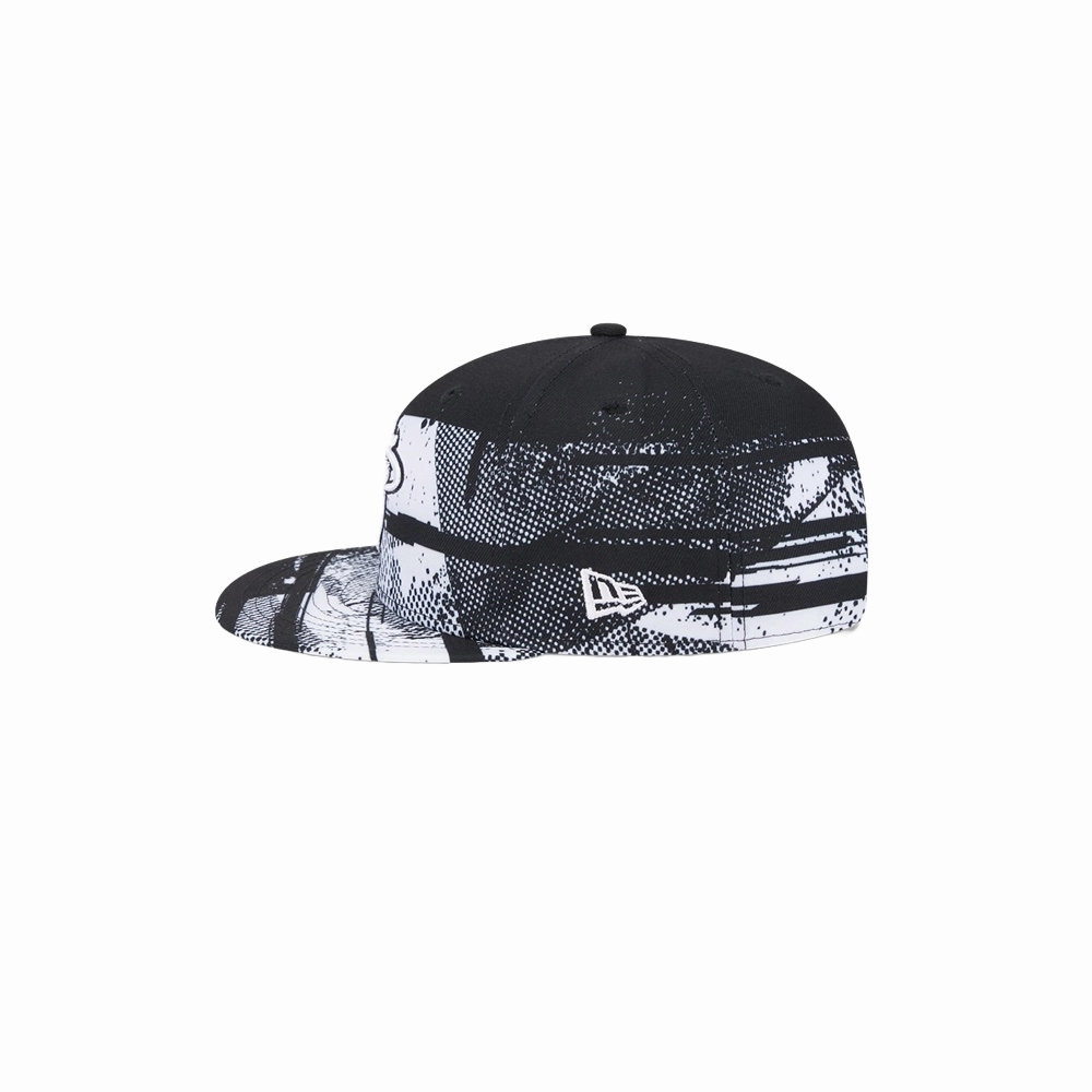 New Era Miami HEAT 2024 Tipoff Black and White Snapback