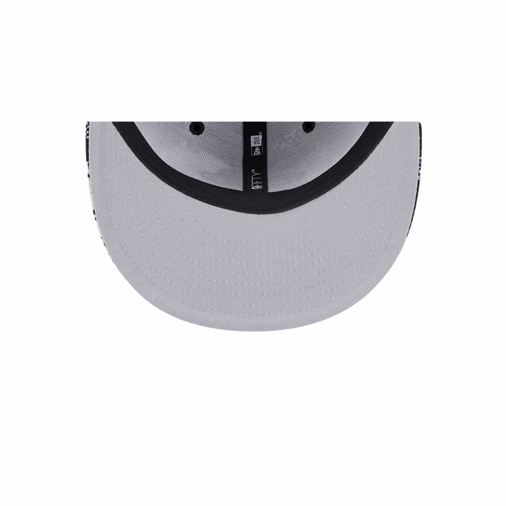 New Era Miami HEAT 2024 Tipoff Black and White Snapback