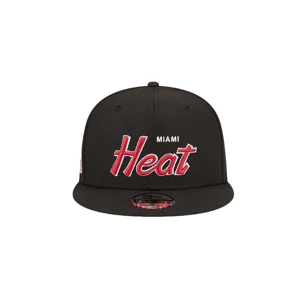 New Era Miami HEAT Retro Script Snapback