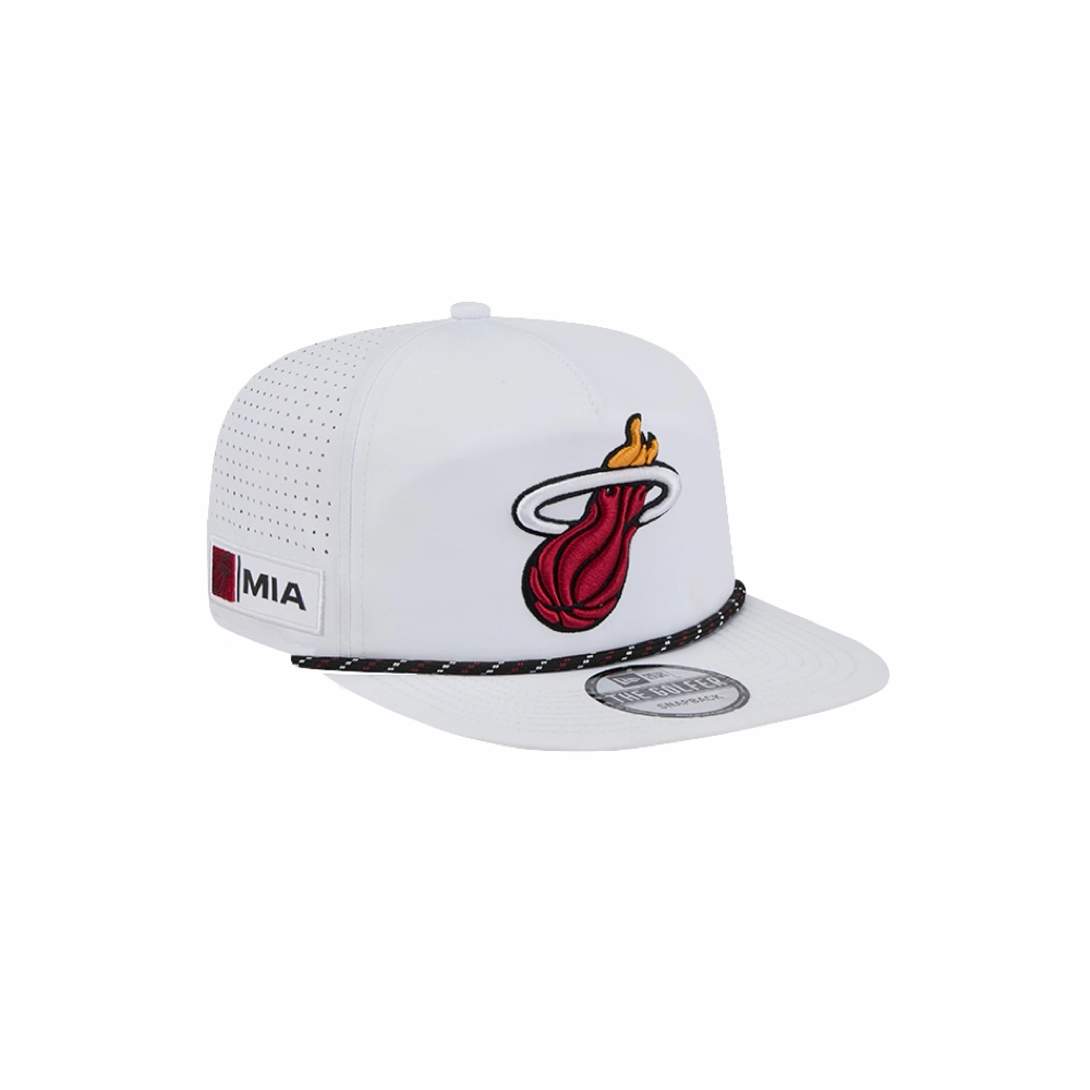 New Era Miami HEAT White Performance Rope Golfer