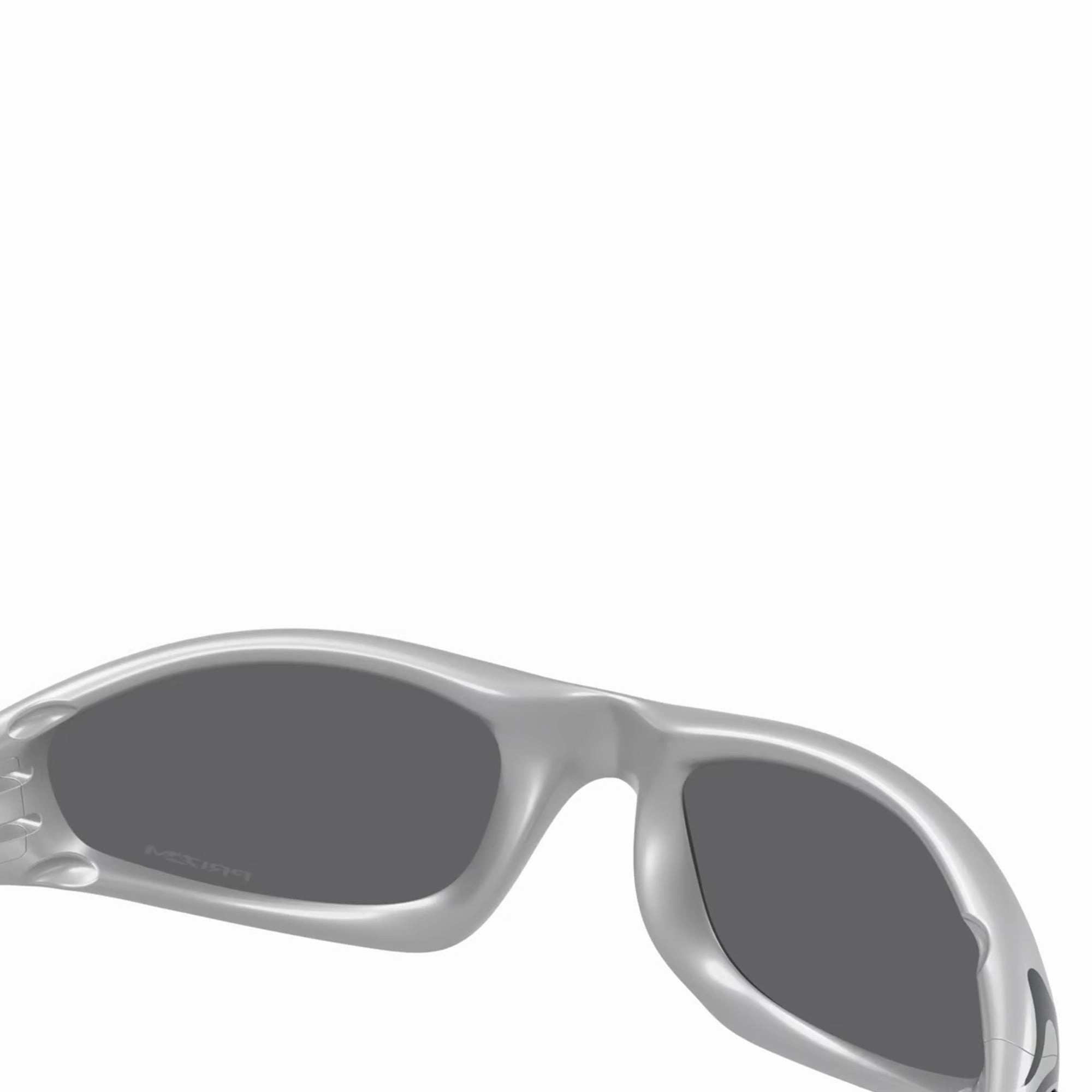 Oakley MUZM Straight Jacket 99 Silver Grey Flames w Prizm Black