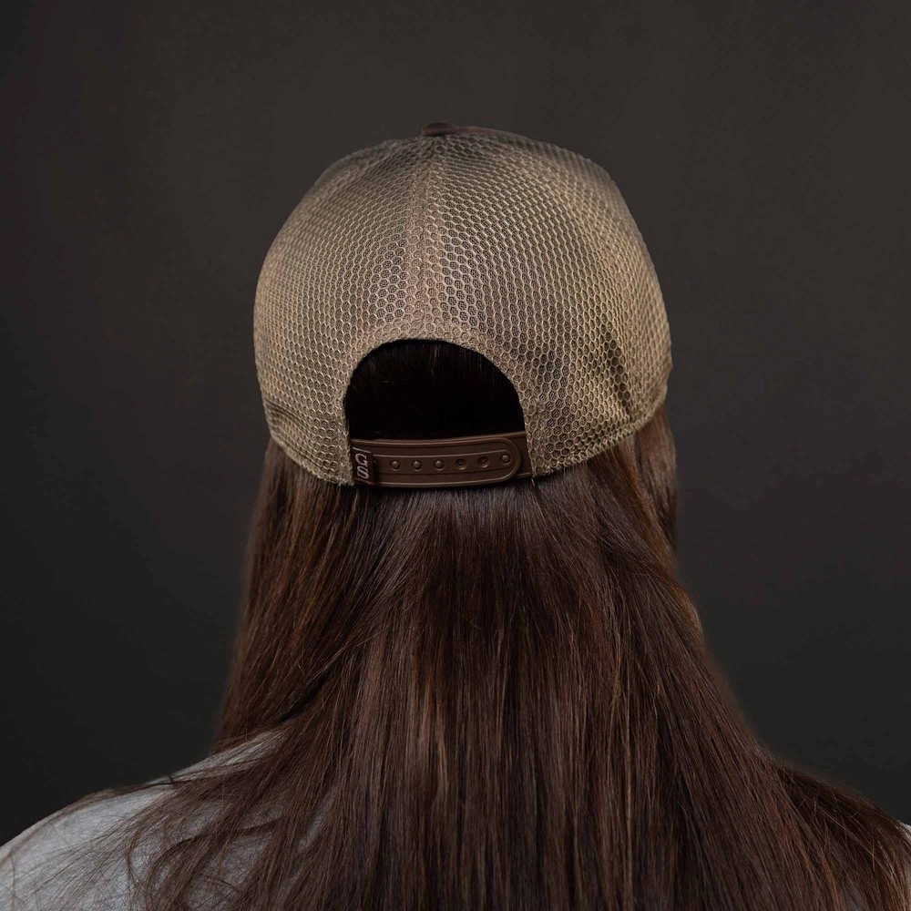 Old Glory Patch Mesh Hat - Brown Wash