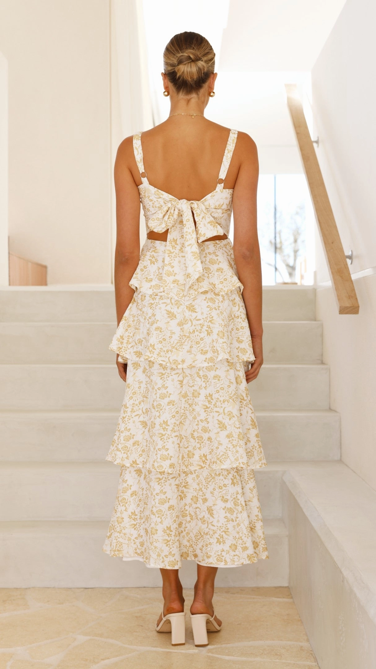 Page Maxi Dress - Yellow Floral