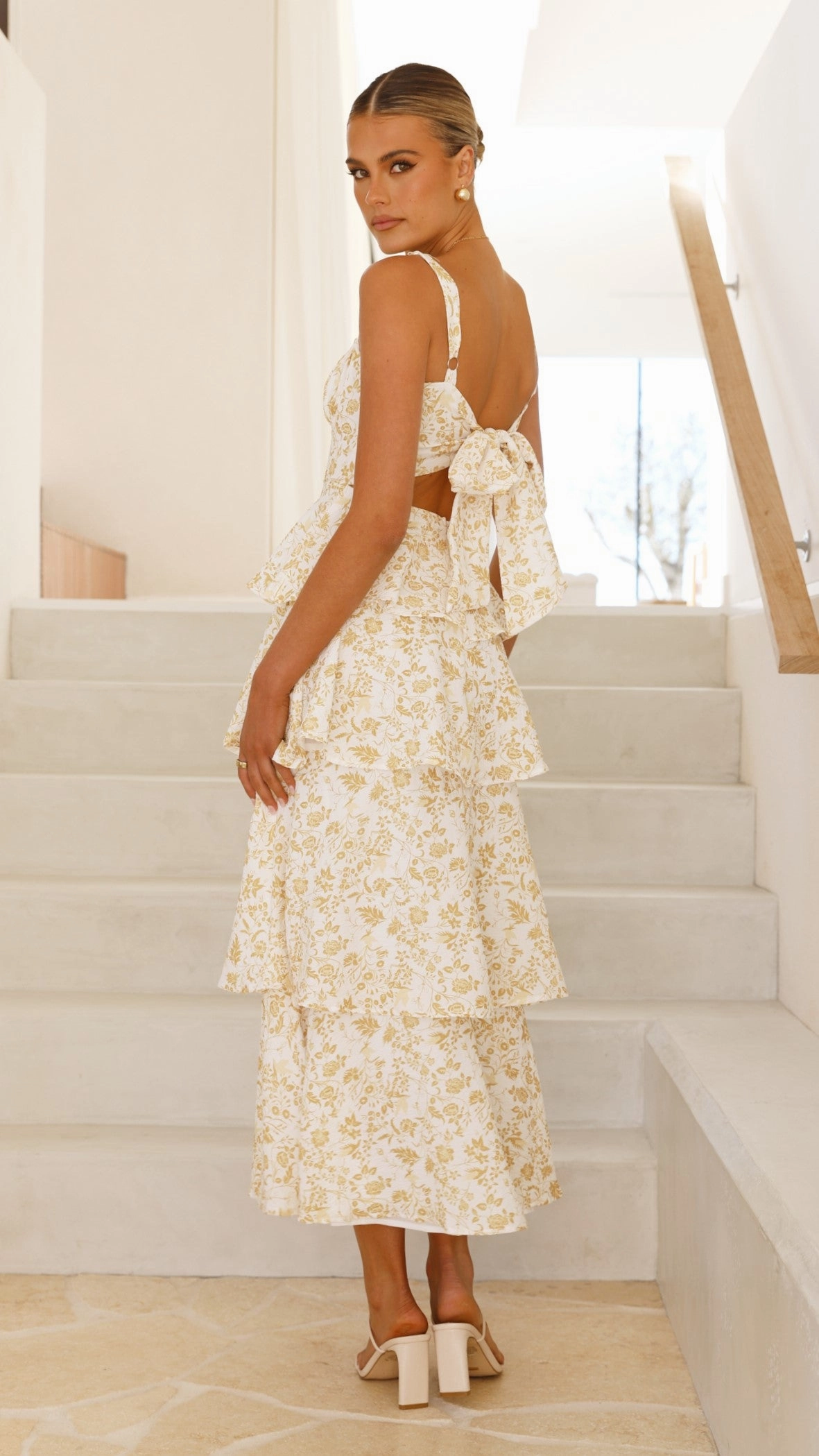 Page Maxi Dress - Yellow Floral