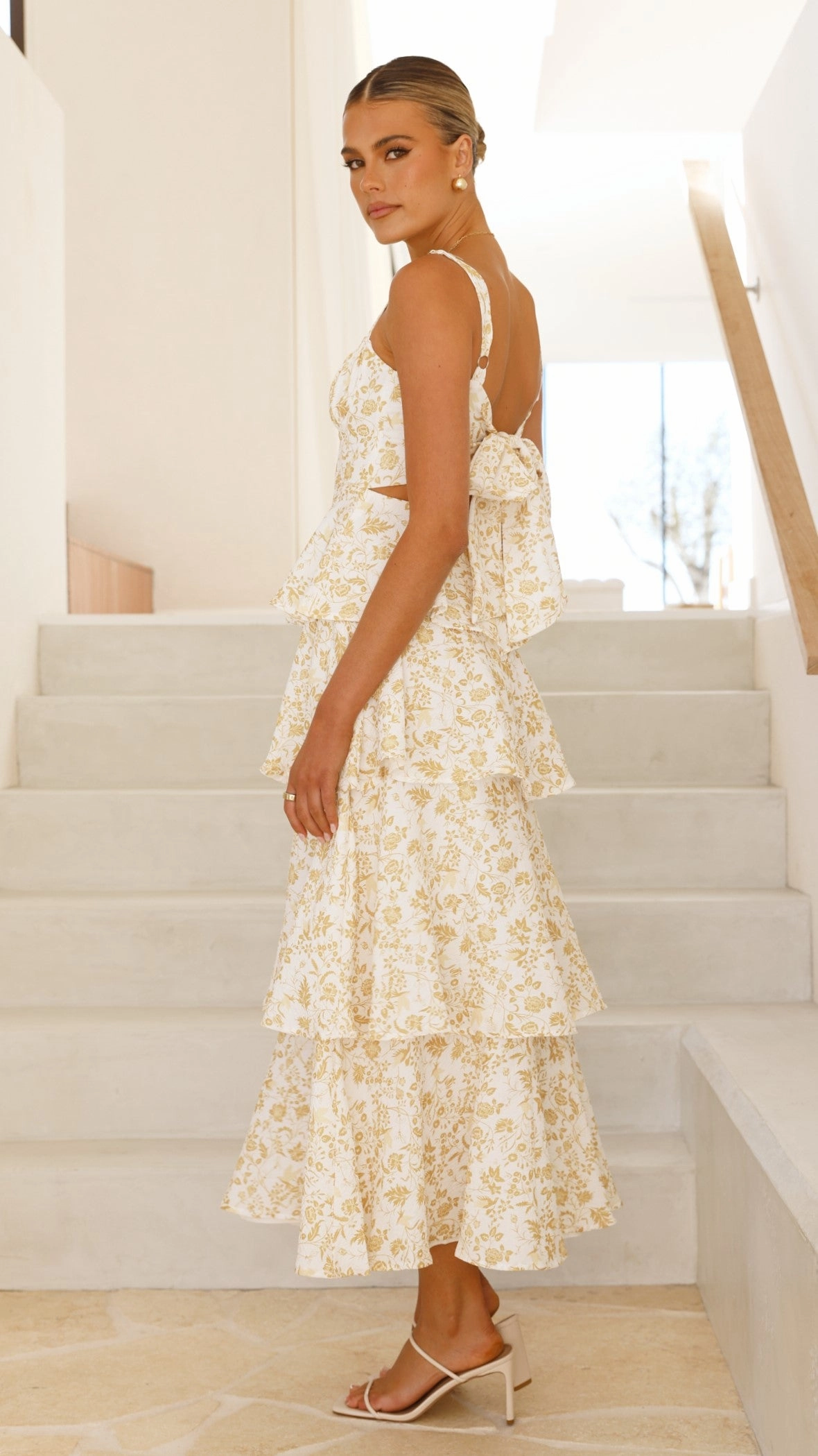 Page Maxi Dress - Yellow Floral