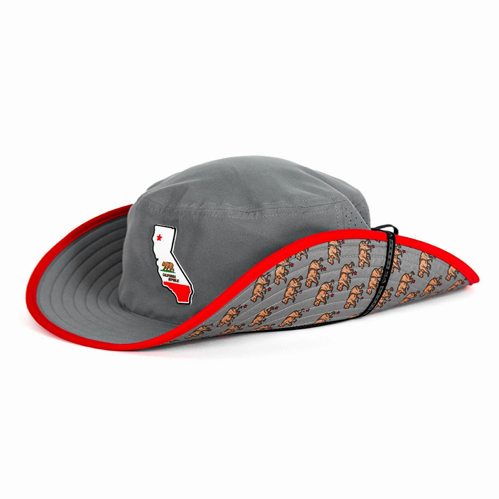 Performance Bucket Hat | California State | Grey