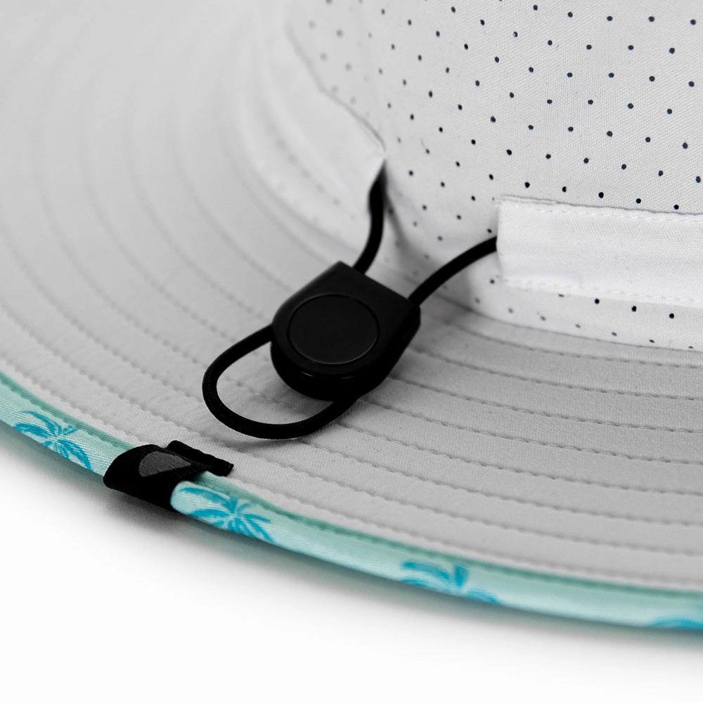 Performance Bucket Hat | Florida Palm Tree | White