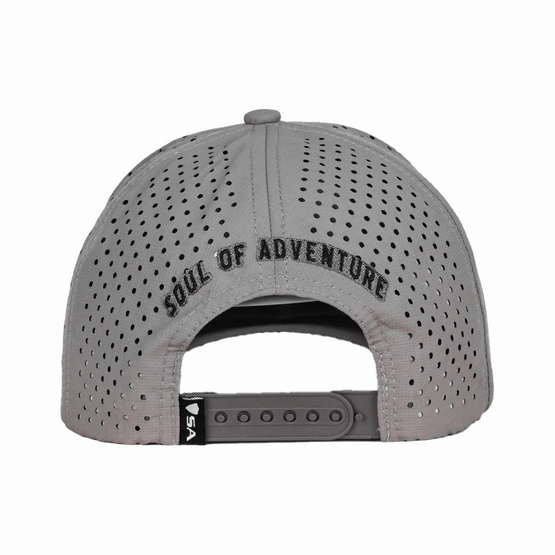 Performance Snapback | Blackout American Flag | Grey