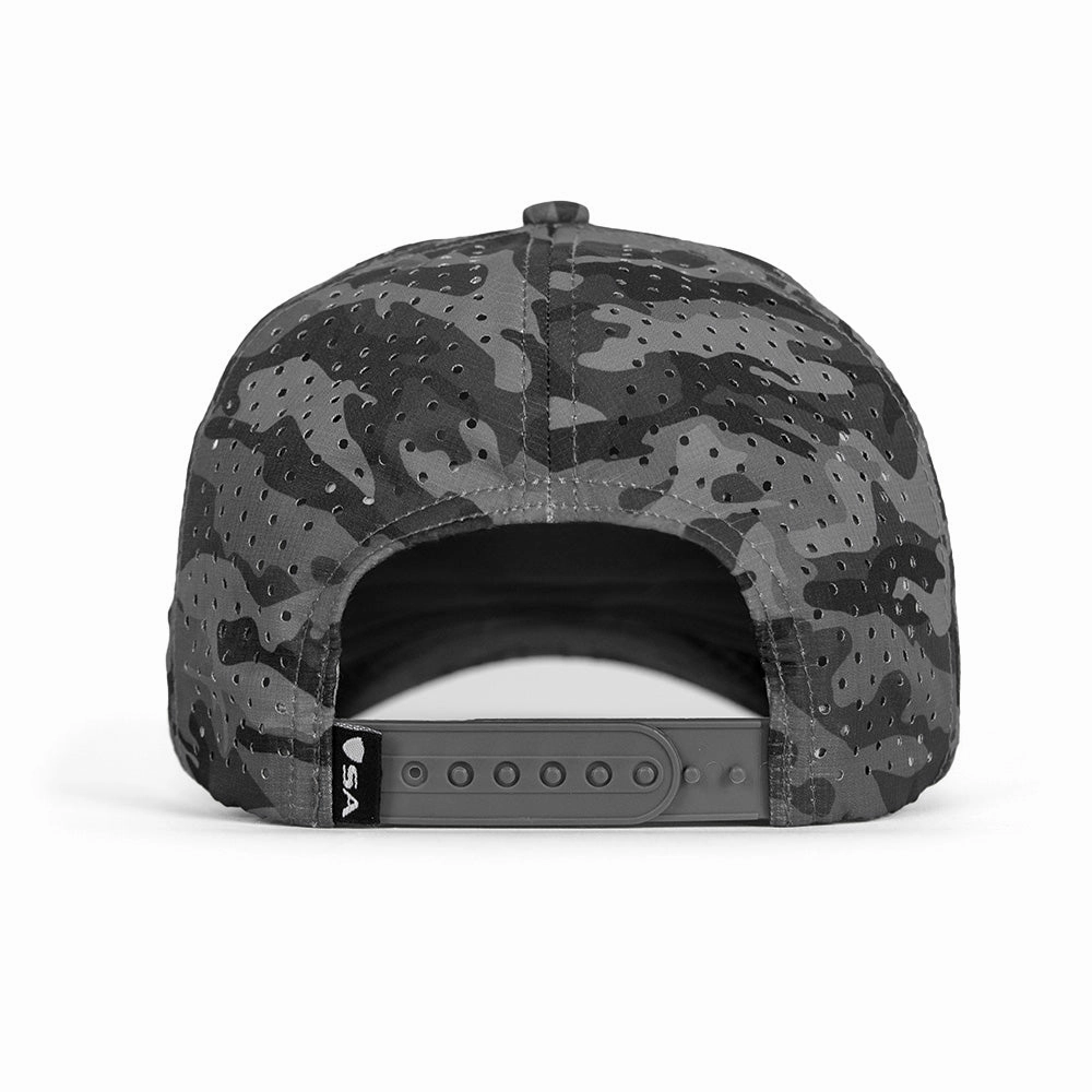Performance Snapback | Blackout Military Camo