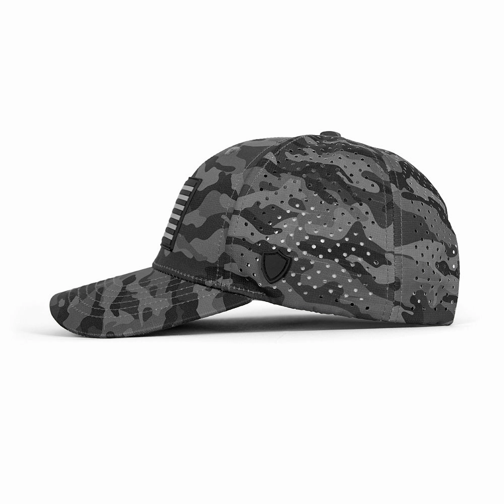 Performance Snapback | Blackout Military Camo