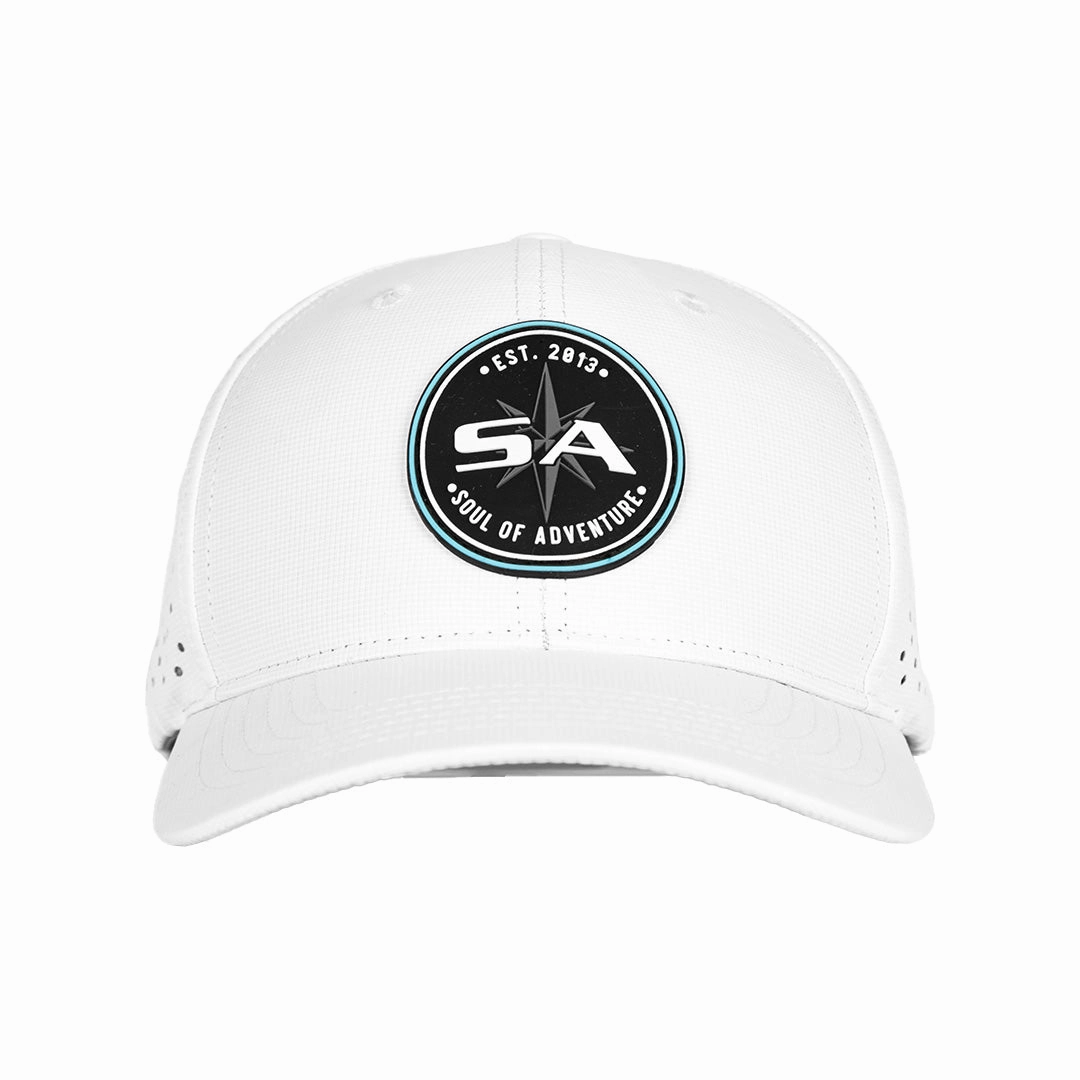 Performance Snapback | Blue Crest | White
