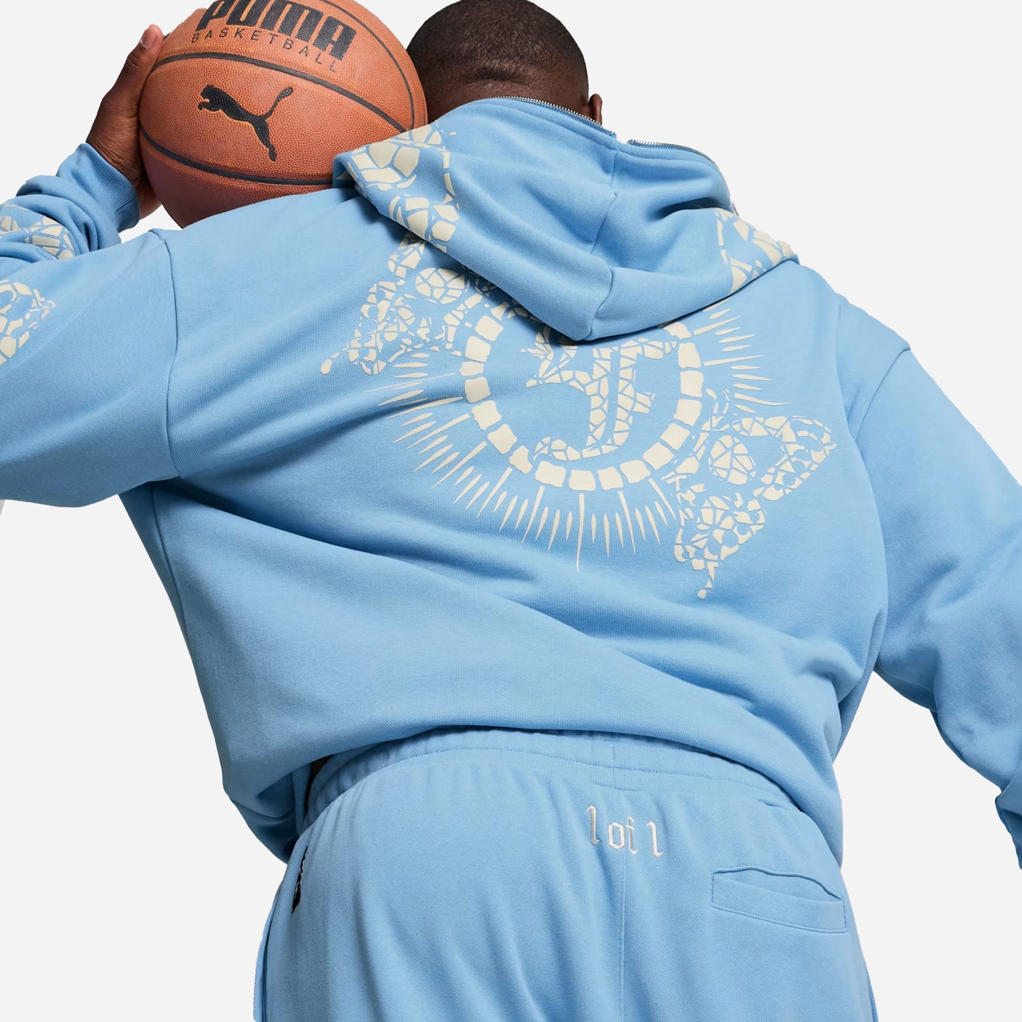 PUMA | HOOPS X LF MOSIAC PANT { TEAM LIGHT BLUE