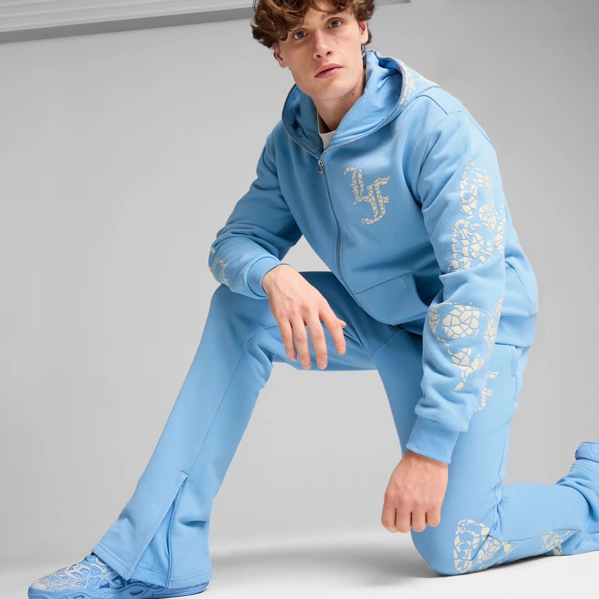 PUMA | HOOPS X LF MOSIAC PANT { TEAM LIGHT BLUE