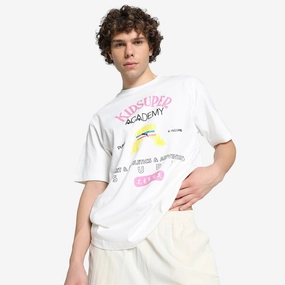 PUMA | x KIDSUPER GRAPHIC TEA { WHITE