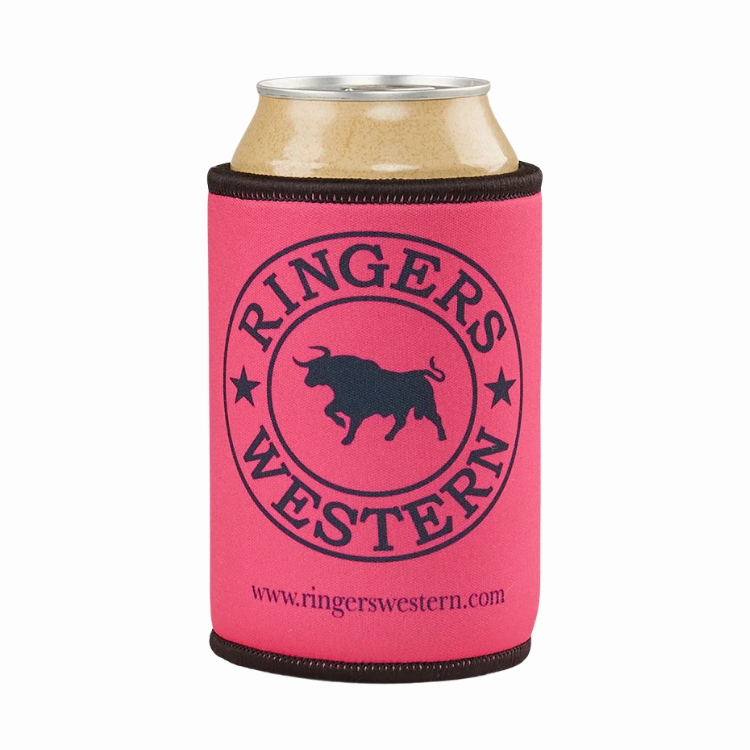 Ringers Western Signature Bull Stubby Cooler - Pink
