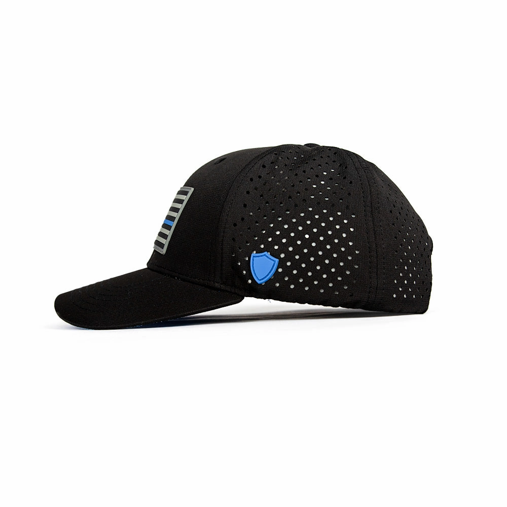Special Edition Performance Snapback | Blue Line | Black