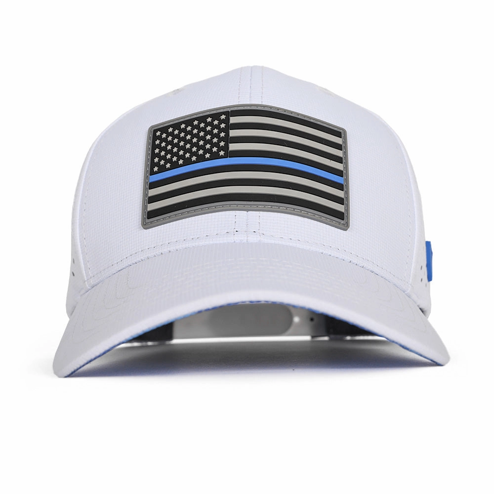 Special Edition Performance Snapback | Blue Line | White