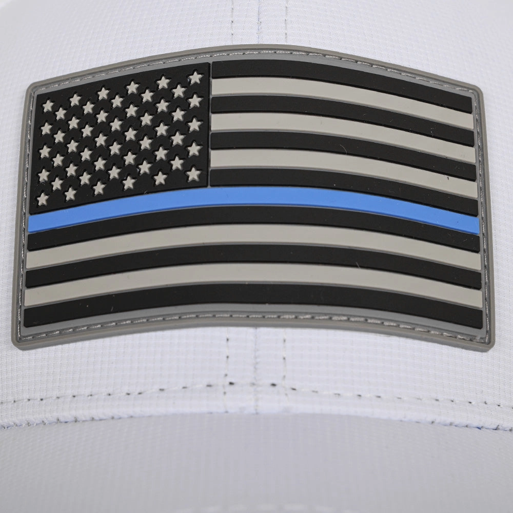 Special Edition Performance Snapback | Blue Line | White