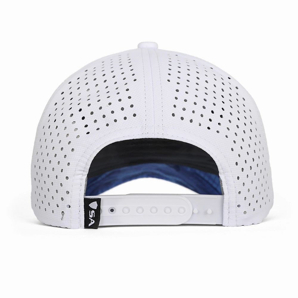 Special Edition Performance Snapback | Blue Line | White