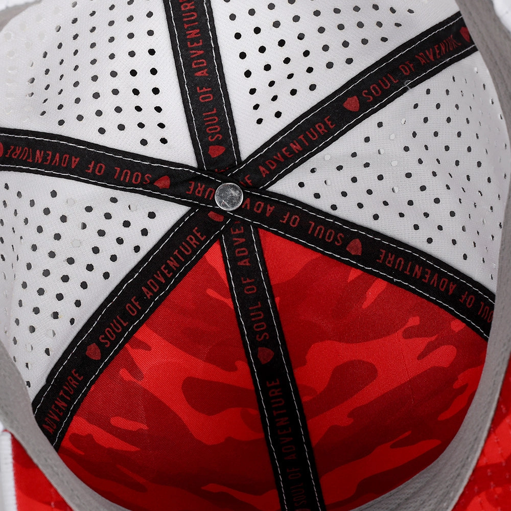 Special Edition Performance Snapback | Red Line | White