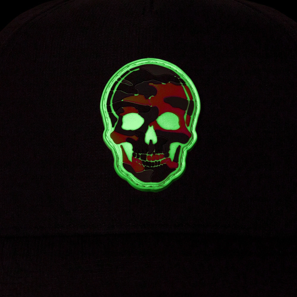 Special Edition Performance Snapback | Skull Fire Military Camo | Black