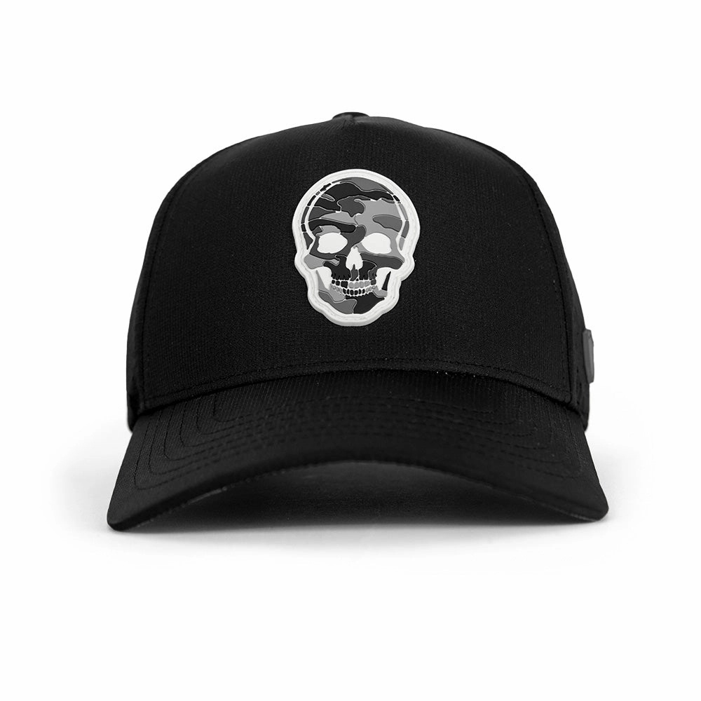 Special Edition Performance Snapback | Skull Grey Military Camo | Black