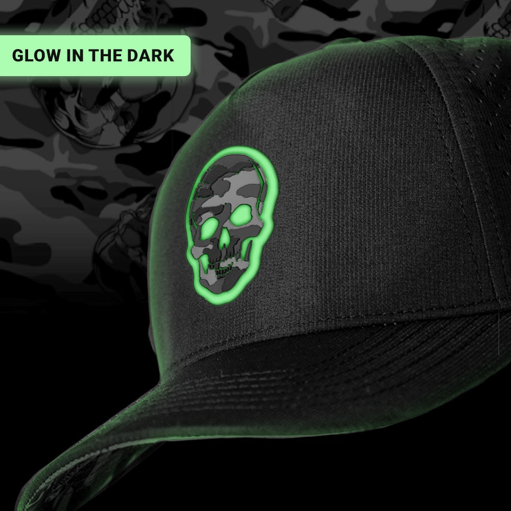 Special Edition Performance Snapback | Skull Grey Military Camo | Black