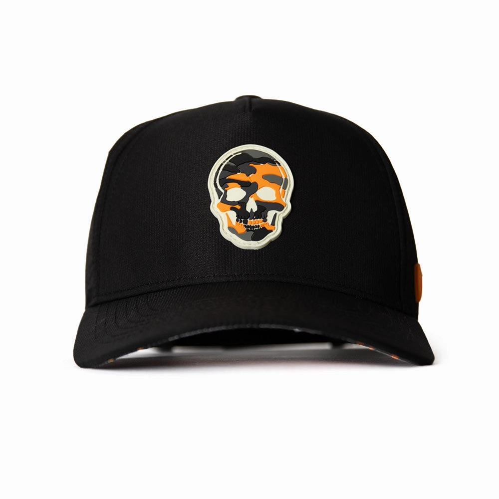 Special Edition Performance Snapback | Skull Orange Military Camo