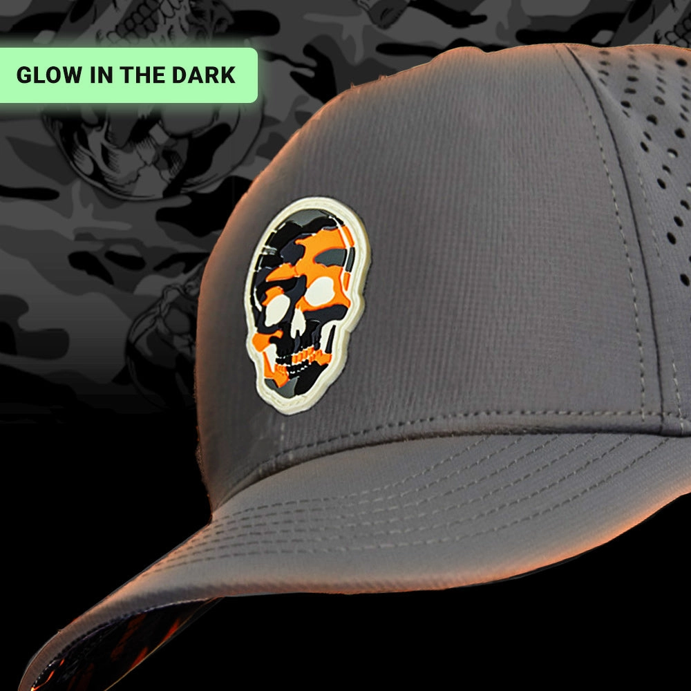 Special Edition Performance Snapback | Skull Orange Military Camo | Grey