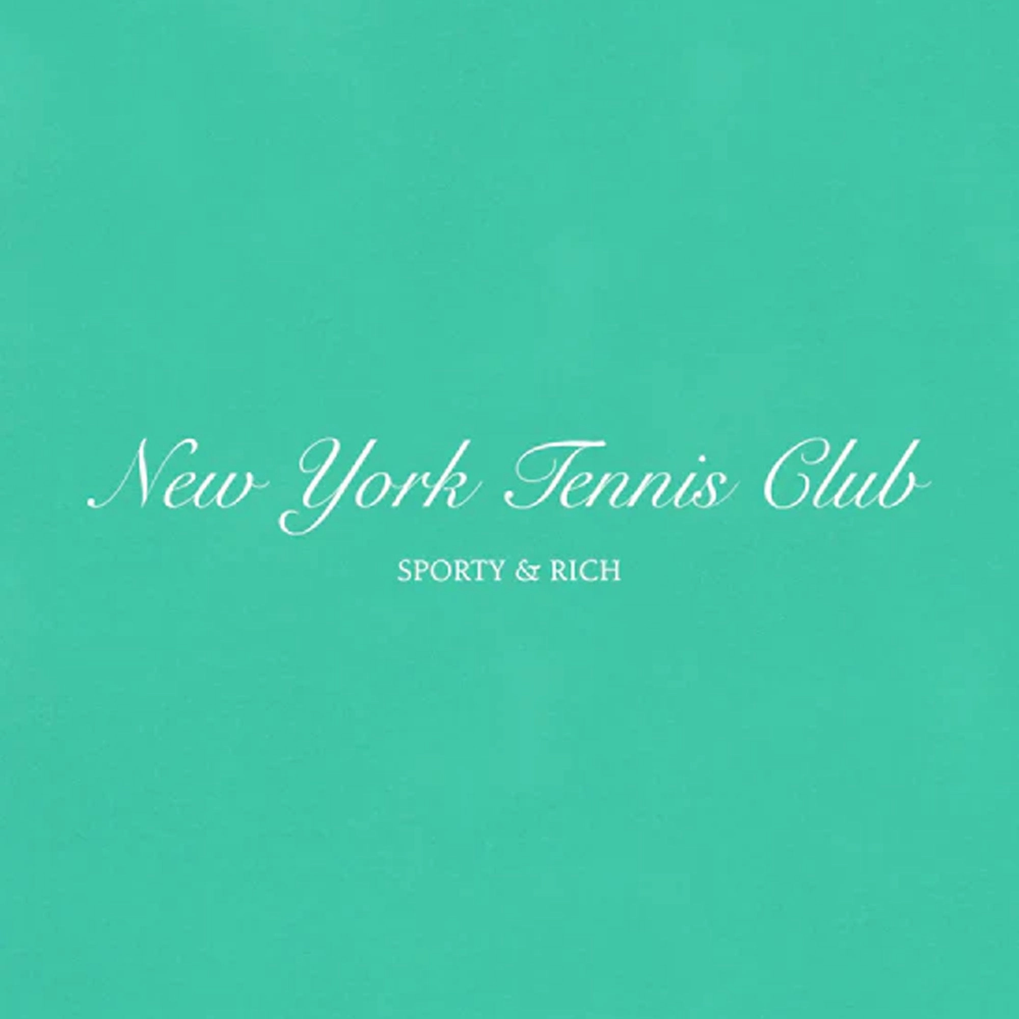 SPORTY & RICH | NY TENNIS CLUB CROPPED CREW NECK CARIBBEAN { GREEN