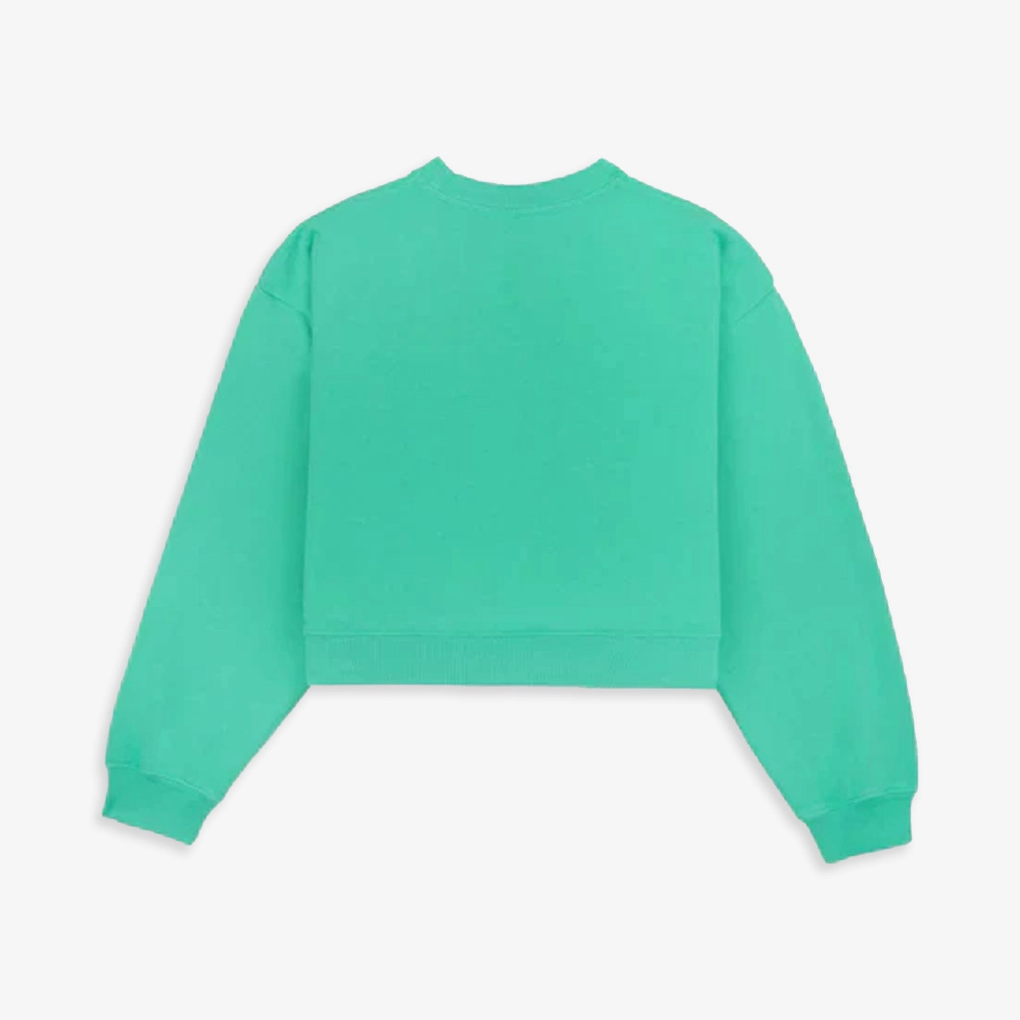 SPORTY & RICH | NY TENNIS CLUB CROPPED CREW NECK CARIBBEAN { GREEN