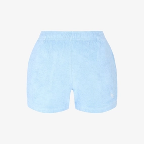 SPORTY & RICH | SRC TERRY SHORTS { SKY BLUE/WHITE