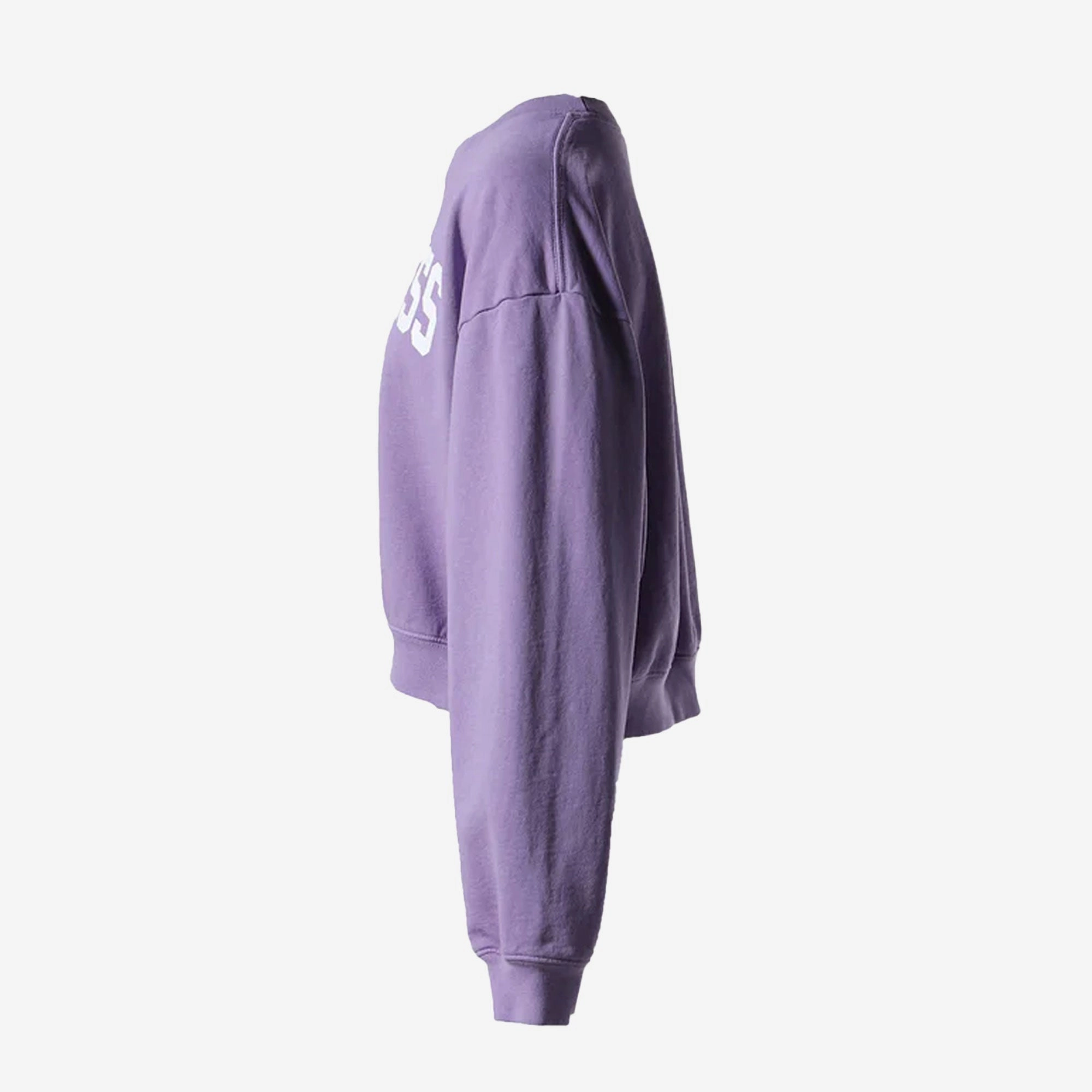 SPORTY & RICH | WELLNESS IVY CROPPED CREWNECK { VIOLET/WHITE