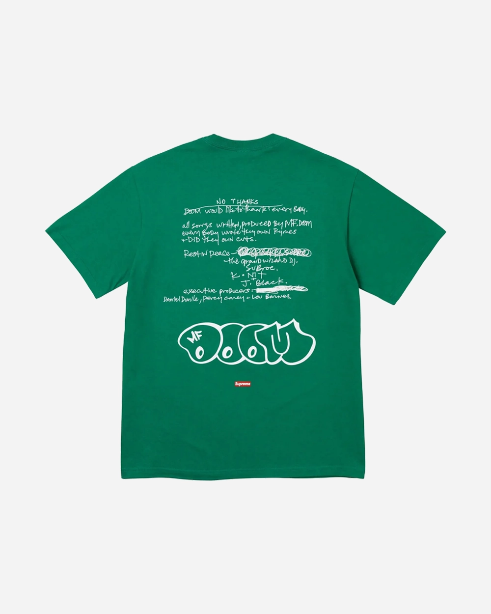SUPREME FW23 MF DOOM PINE GREEN TEE